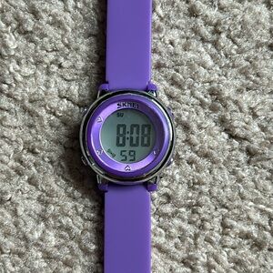 SKMEI‎ women’s vintage purple/silver retro adjustable bracelet watch one size